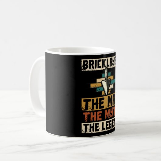 Bricklayer het Man de mythe de leeuw Koffiemok (Voorkant links)