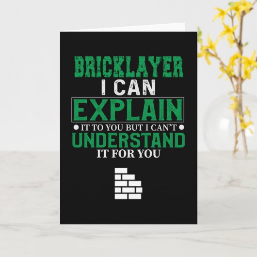 Bricklayer Kaart (Gele Bloem)