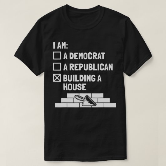 Bricklayer Masonry Mason Bricklay Building A H T-shirt (Design voorkant)