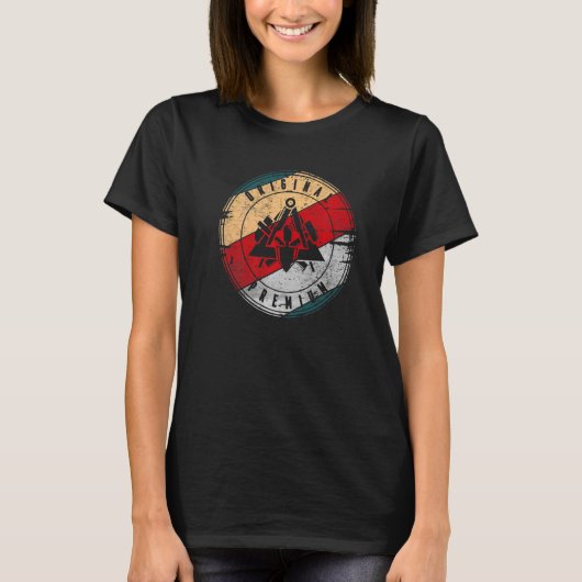 Bricklayer Master Mason Guild Sign Gebruikt la T-shirt (Voorkant)