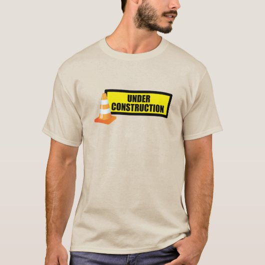Bricklayer Sinaasappel Safety Cone Construction Wo T-shirt (Voorkant)