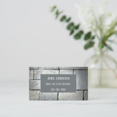 Bricklayer Stone Masonry Visitekaartje (Staand voorkant)