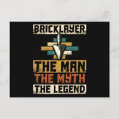 Bricklayer The Man The Myth The Legend Briefkaart (Voorkant)