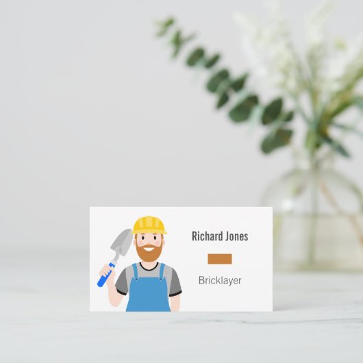 Bricklayer Visitekaartje (Staand voorkant)
