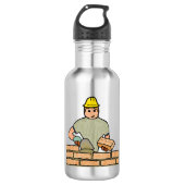 Bricklayer Waterfles (Voorkant)