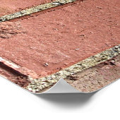 Bricks - Antiek straatbevers Poster (Hoek)