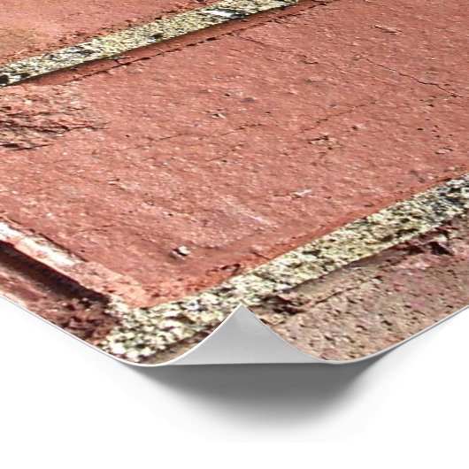 Bricks - Antiek straatbevers Poster (Hoek)