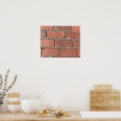 Bricks - Antiek straatbevers Poster (Keuken)