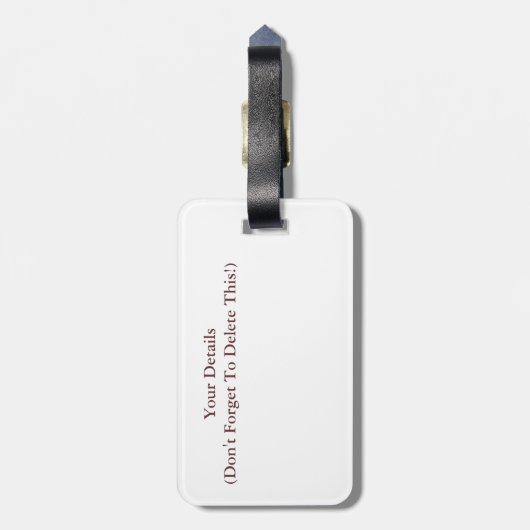 BRICKS BAGAGELABEL (Achterkant verticaal)