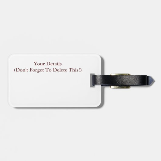 BRICKS BAGAGELABEL (Achterkant horizontaal)