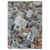 Bricks & Blokken Demolitie Rubble Debris Cliboard Klembord (Achterkant)