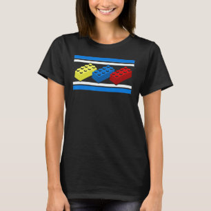 Bricks bouwen Blokken Master Builder Engineer Con T-shirt