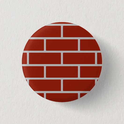 Bricks Button (Brick Red & Grey) (Voorkant)
