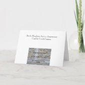 Bricks Employee Service Jubileum Bedankt Kaart (Achterkant)