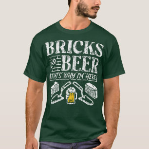 Bricks en Bier Beton Trowel Bricklayer Gift T-shirt