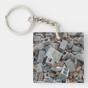 Bricks en Blokken Demolitie Rubble Debris Sleutelh Sleutelhanger