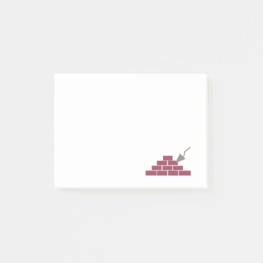 Bricks en Trowel Post-it® Notes (Voorkant)