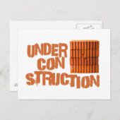 Bricks - in aanbouw briefkaart (Voorkant / Achterkant)