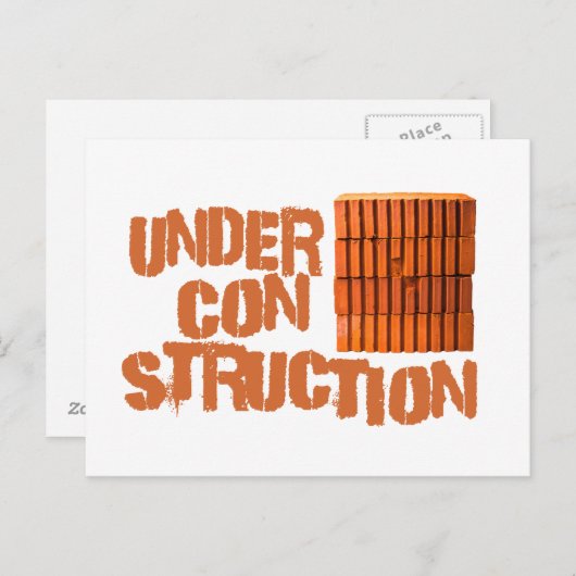 Bricks - in aanbouw briefkaart (Voorkant / Achterkant)