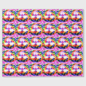 Bricks in bubbels cadeaupapier (Vlak)