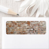 Bricks oude muur etiket (Insitu)