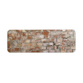 Bricks oude muur etiket (Voorkant)