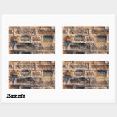 BRICKS RECHTHOEKIGE STICKER (Vel)