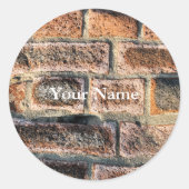 BRICKS RONDE STICKER (Voorkant)