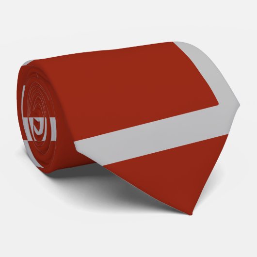 Bricks Stropdas (Brick Red & Grey) (Opgerold)