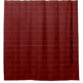 Bricks Tafel  Douchegordijn (Voorkant)