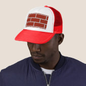 Bricks Trucker Hat (Brick Red & Grey) Trucker Pet (In situ)