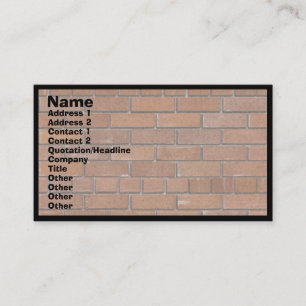 BRICKS VISITEKAARTJE