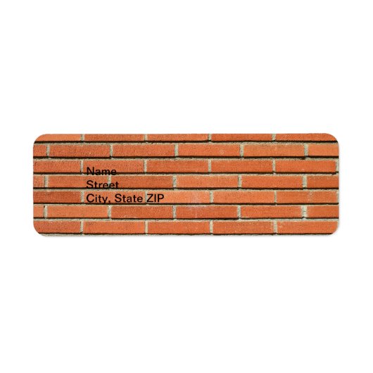 Bricks Wall Etiket (Voorkant)