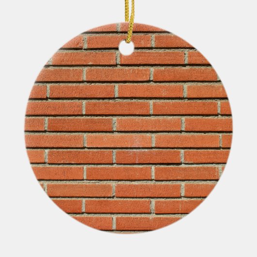 Bricks Wall Keramisch Ornament (Voorkant)