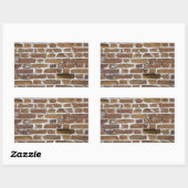 BRICKS WALL RECHTHOEKIGE STICKER (Vel)