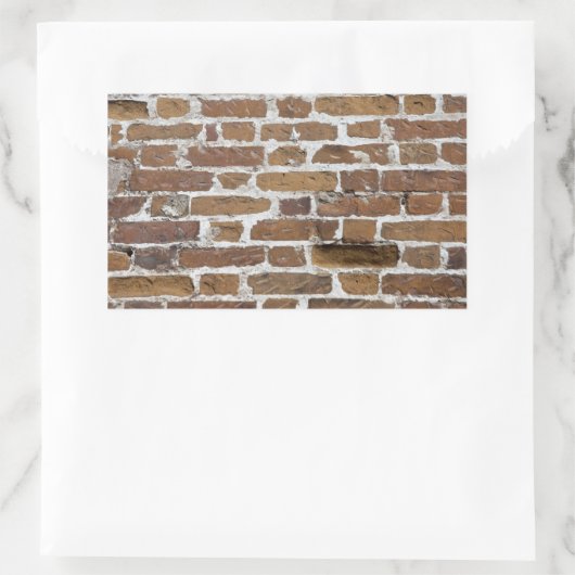BRICKS WALL RECHTHOEKIGE STICKER (Tas)