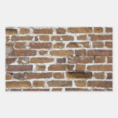 BRICKS WALL RECHTHOEKIGE STICKER (Voorkant)