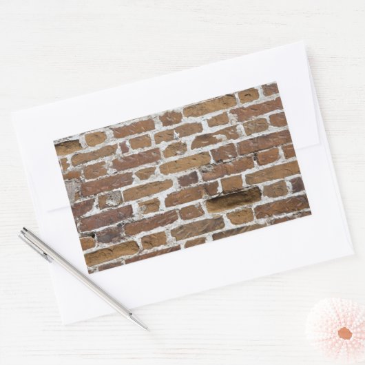 BRICKS WALL RECHTHOEKIGE STICKER (Envelop)