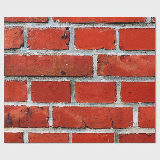 Bricks wall red brikwand cadeaupapier (Vlak)