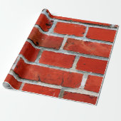 Bricks wall red brikwand cadeaupapier (Uitgerold)