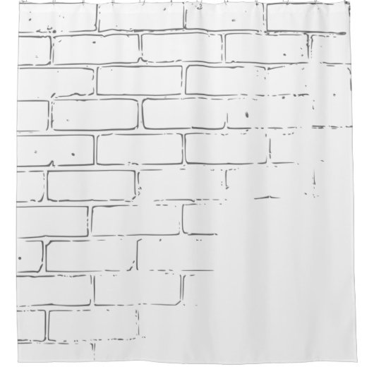 Bricks wall texture background douchegordijn (Voorkant)