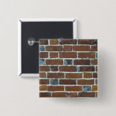 BRICKS WALL VIERKANTE BUTTON 5,1 CM (Voorkant /achterkant)