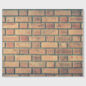 Bricks wand stenen muur muur muur muur stenen muur cadeaupapier (Vlak)
