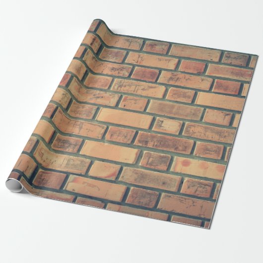 Bricks wand stenen muur muur muur muur stenen muur cadeaupapier (Uitgerold)