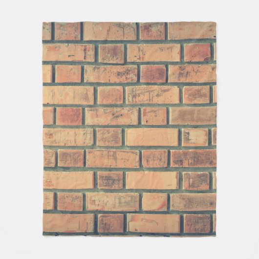 Bricks wand stenen muur muur muur muur stenen muur fleece deken (Voorkant)