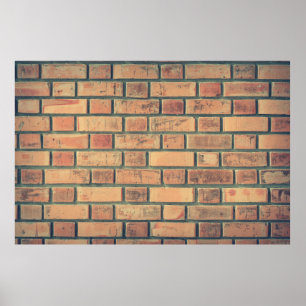 Bricks wand stenen muur muur muur muur stenen muur poster