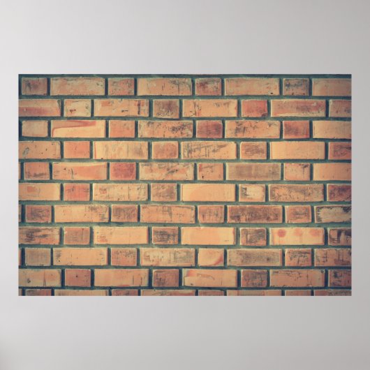 Bricks wand stenen muur muur muur muur stenen muur poster (Voorkant)