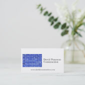 Bricks Wandbouw Carpenter Aannemer logo Visitekaartje (Staand voorkant)