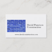 Bricks Wandbouw Carpenter Aannemer logo Visitekaartje (Voorkant)