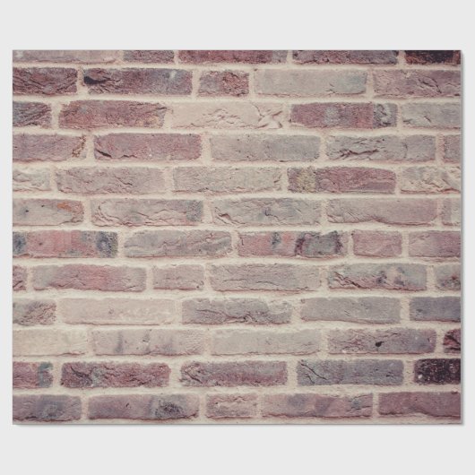 Bricks wandstenen constructie cadeaupapier (Vlak)